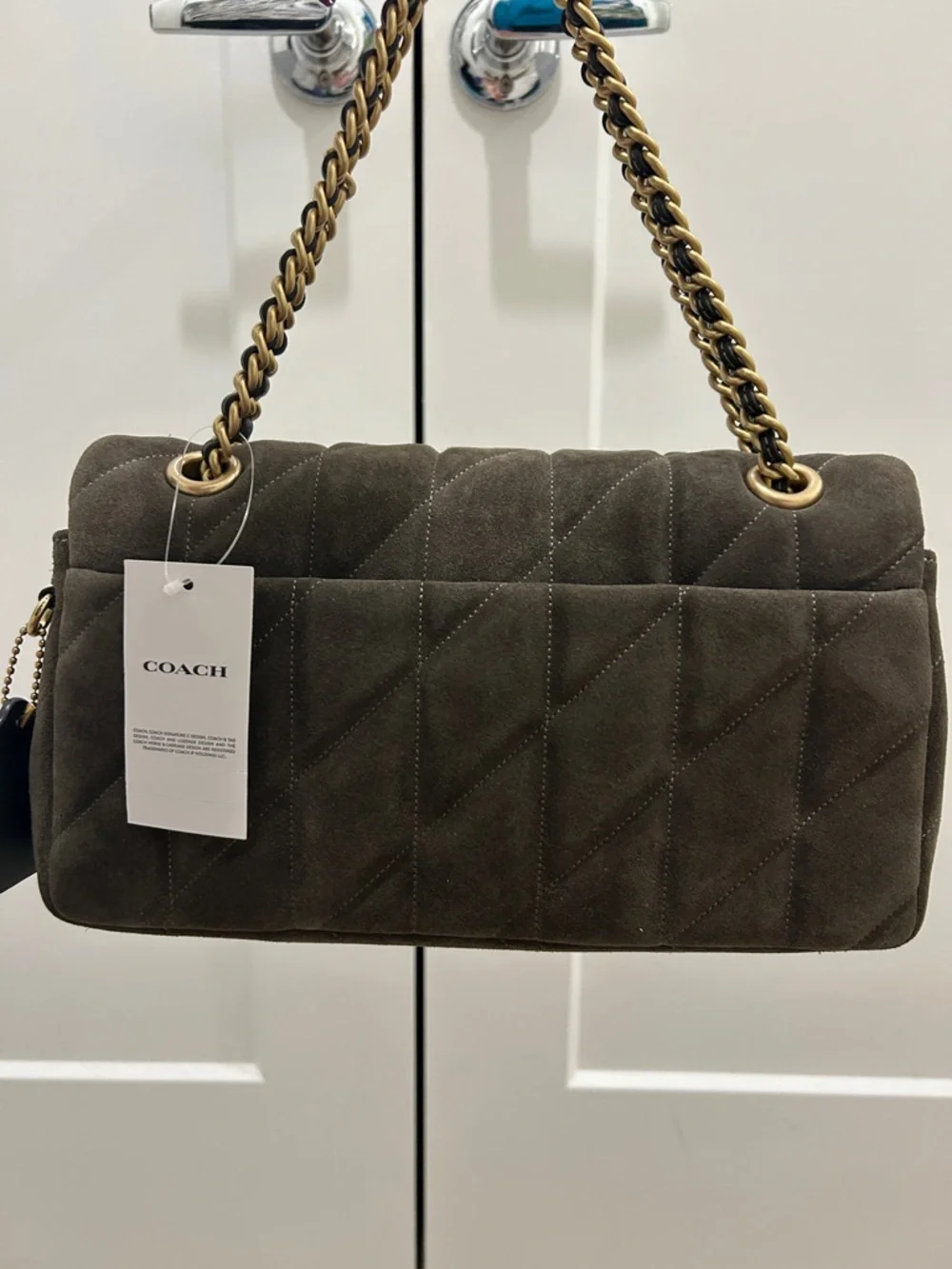 Coach (NWT) Tabby Shoulder Bag 26 With Quilting in Olive - Picture 7 of 16